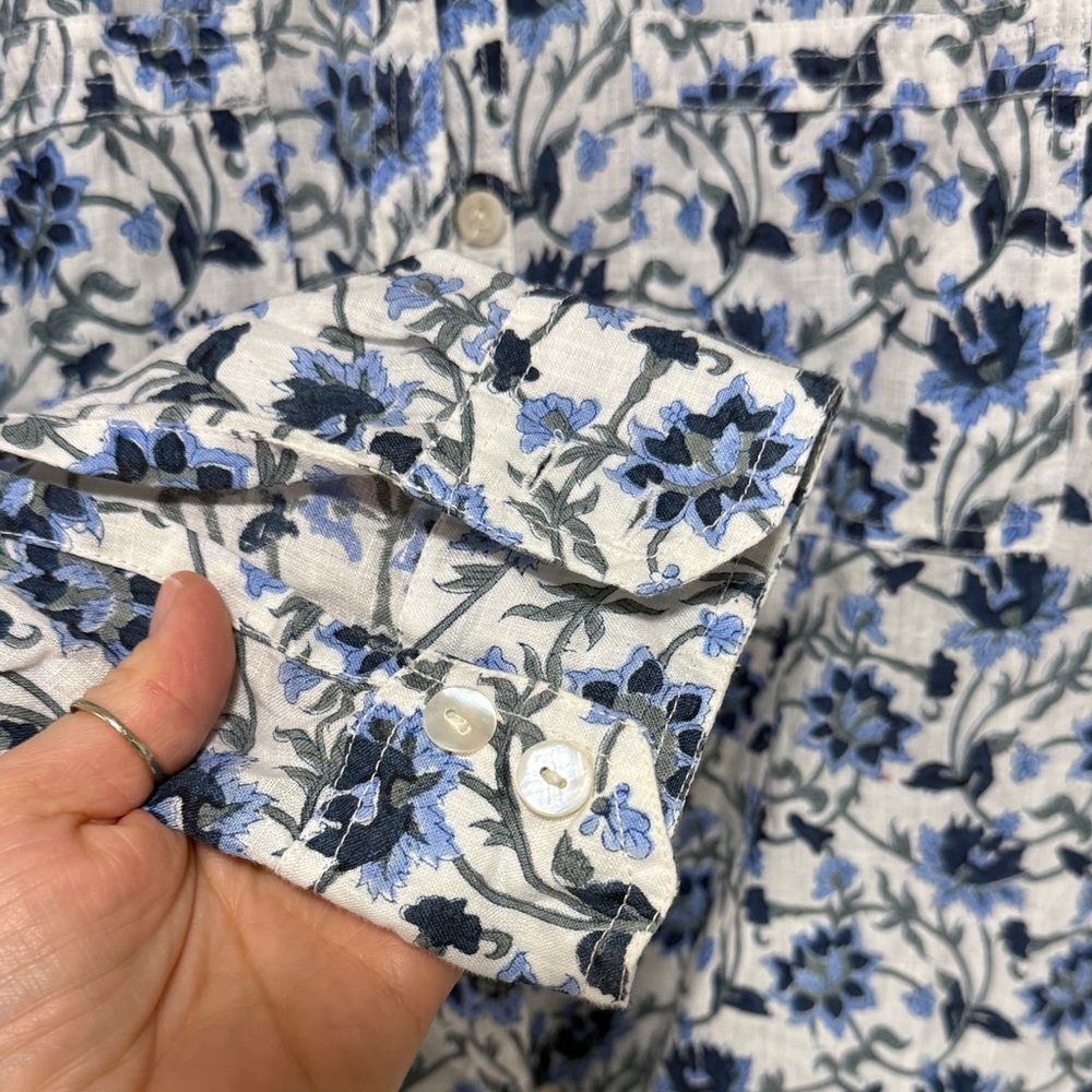 Roller Rabbit Floral Print Shirt Dress Small - Picture 3 of 6